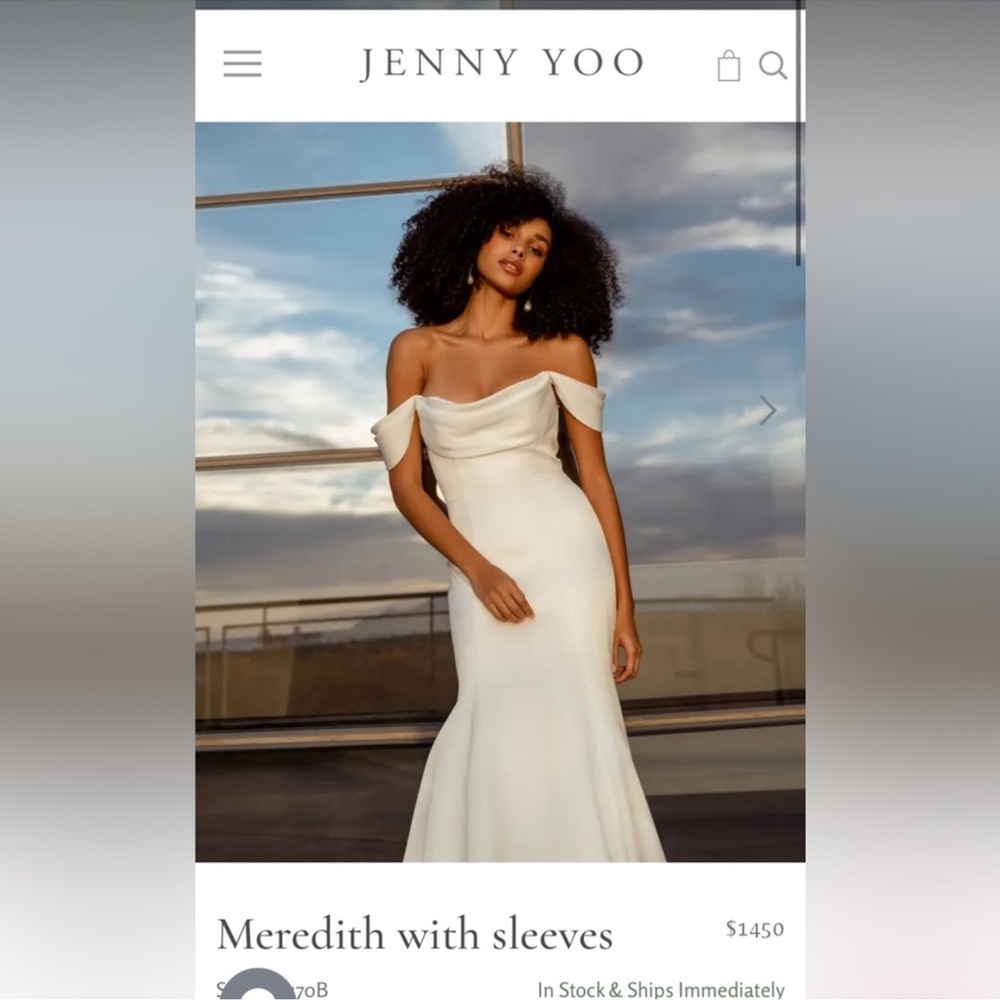 ALTERED Jenny Yoo Meredith with sleeves